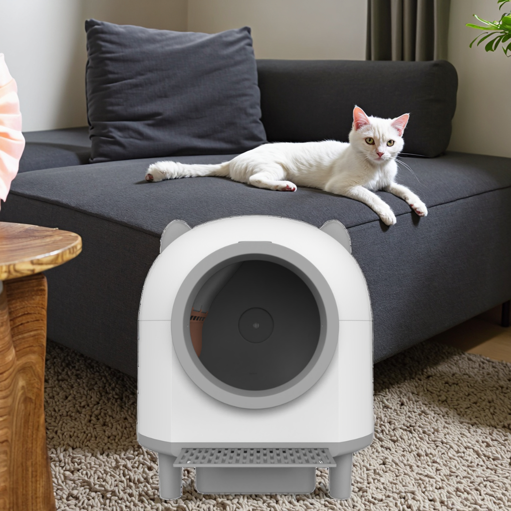 Pet Supplies App - Smart App Controlled Automatic Self-Cleaning Cat