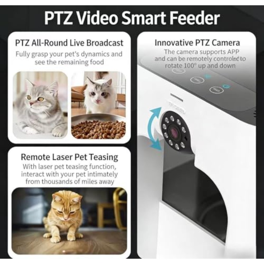 5L Smart Laser Pet Feeder Auto – обзор и цена Pet Supplies App