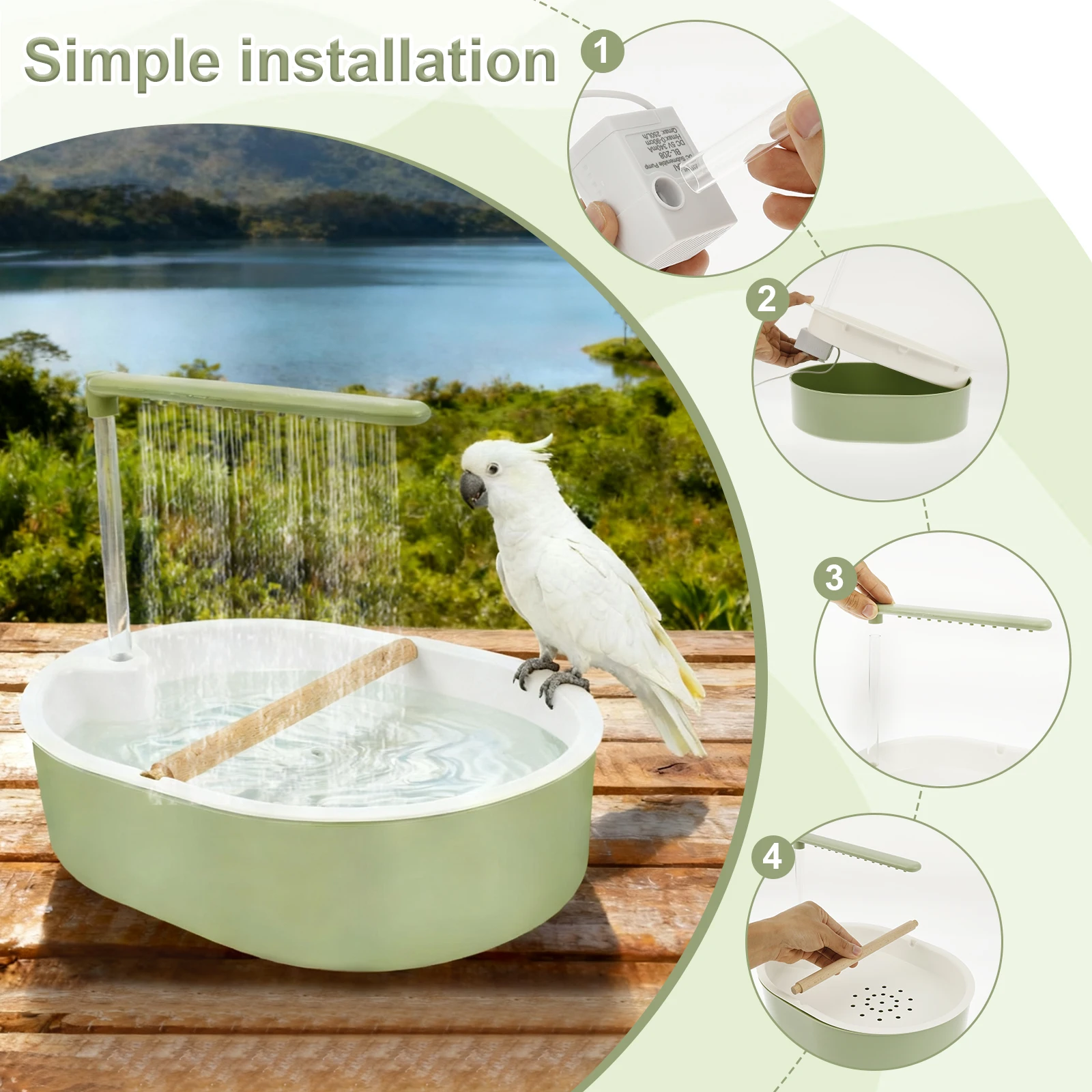 Parrot Automatic Bird Bath Tub – обзор и цена Pet Supplies Plus