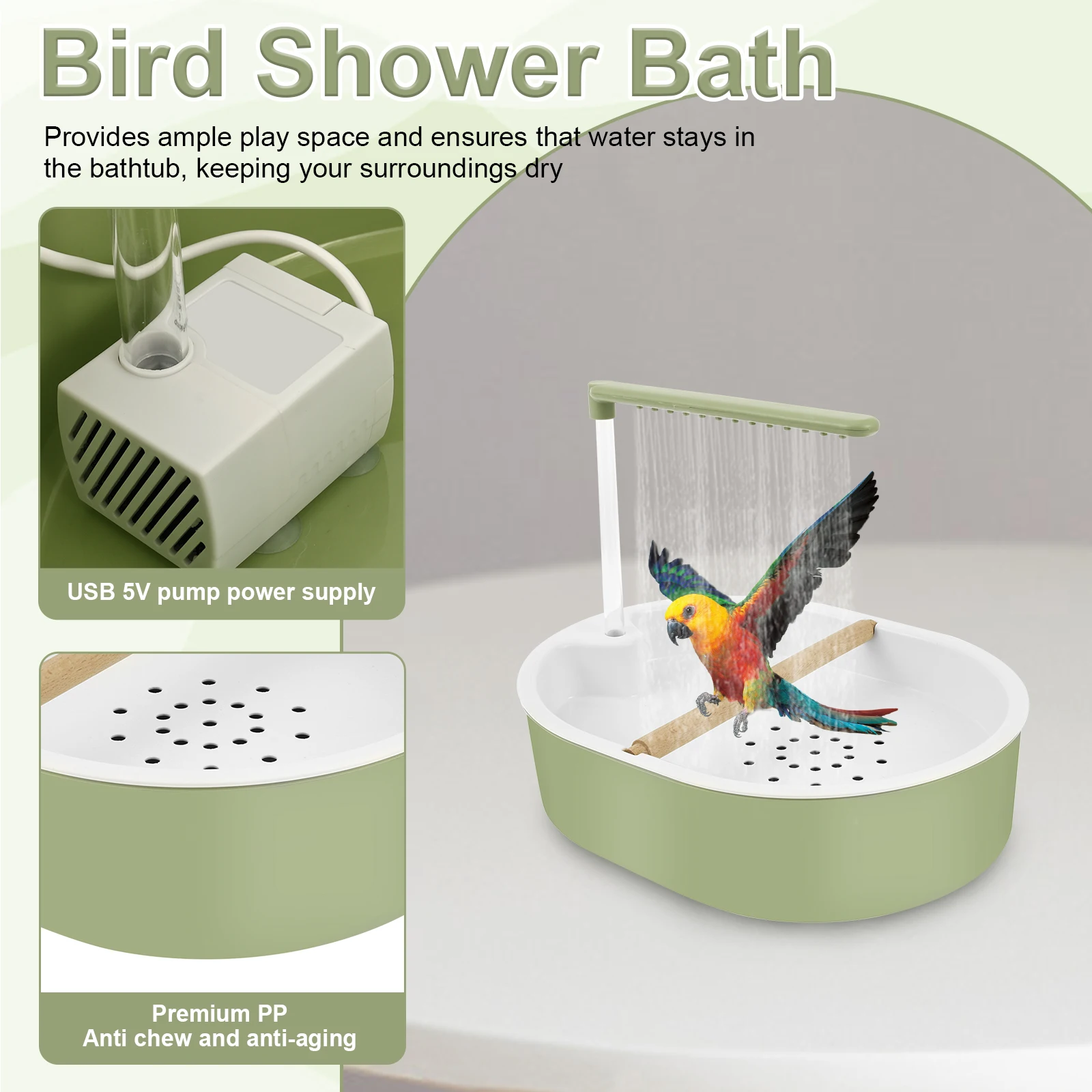 Parrot Automatic Bird Bath Tub – обзор и цена Pet Supplies Plus