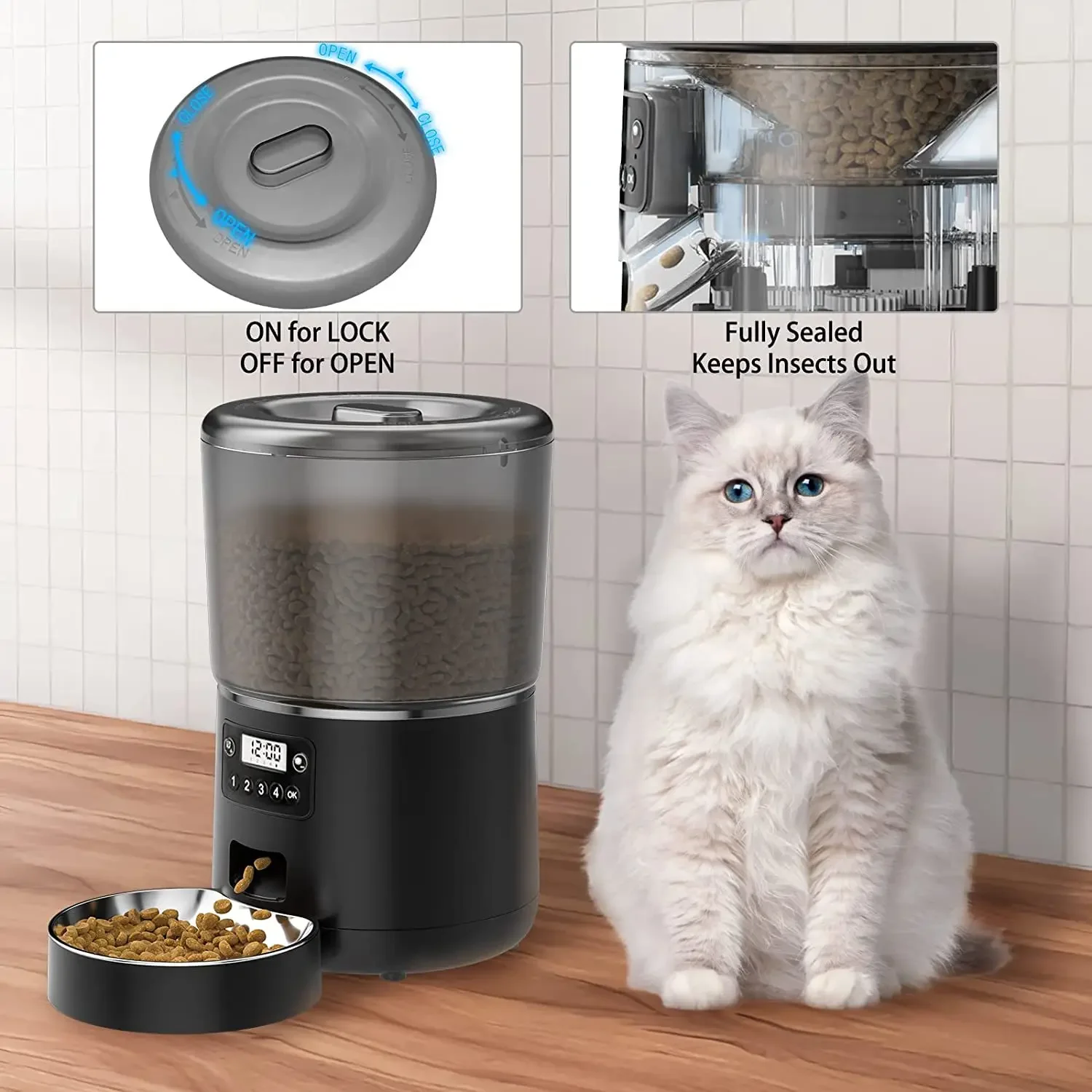 4L Automatic Smart Pet Cat Foo – обзор и цена Pet Supplies App