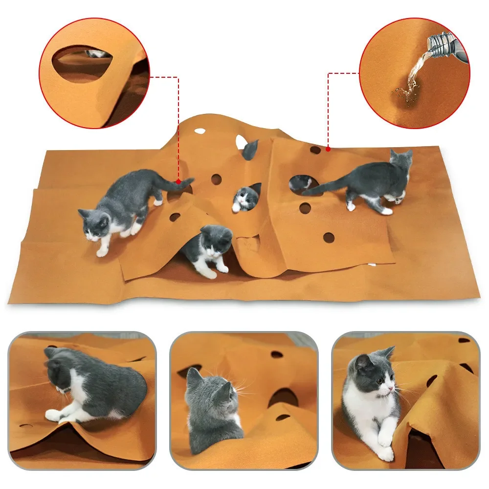 Cat Playing Game Mat Pet Toys  – обзор и цена Cat Tunnel Toy