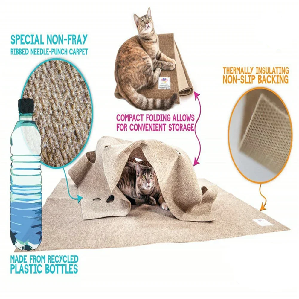 Cat Playing Game Mat Pet Toys  – обзор и цена Cat Tunnel Toy