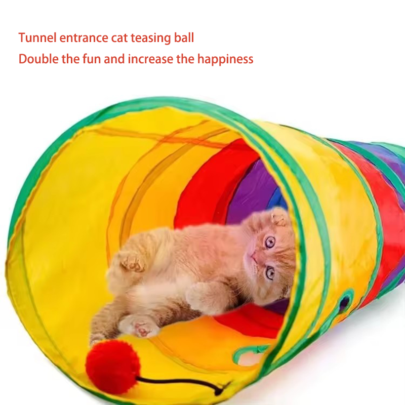 Rainbow Cat Tunnel Collapsible – обзор и цена Cat Tunnel Toy