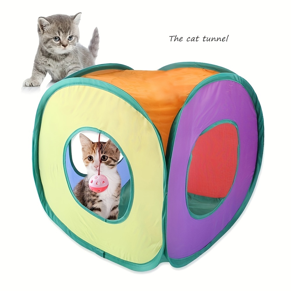 Foldable Rainbow Cat Square Tu – обзор и цена Cat Tunnel Toy